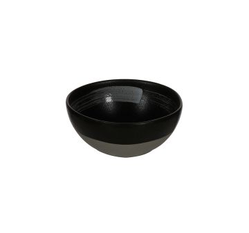 Салатник «Corone Rustico» 115 мм 260 мл черный с белым