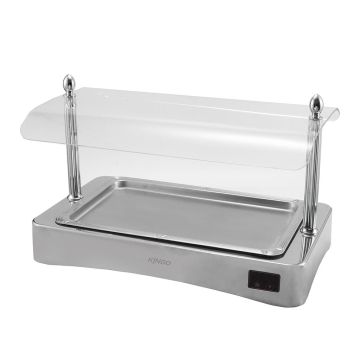 Мармит электрический 1/1*65 открытый 63,5*40*40 см поликарб. крыша КINGO-HOTEL