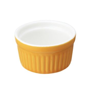 Соусник 55 мл 6 см Рамекин круглый оранжевый фарфор P.L. Proff Cuisine [6]