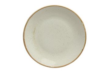 Тарелка 18 см безбортовая фарфор цвет бежевый Seasons