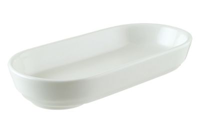 Соусник 120 мл. 155*80 мм. h=28 мм. Белый, форма Хюгге Bonna /1/12/1680/