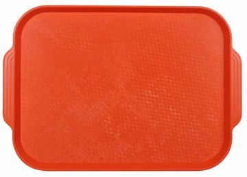 Поднос столовый из полистирола 450х355 мм оранжевый [1730]