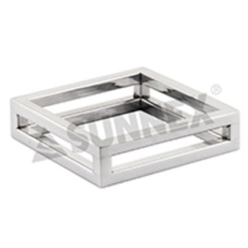 Подставка фуршетная стойка 18*18*3 см квадрат нерж. P.L. Proff Cuisine