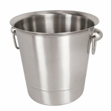 Ведро для шампанского 4,5 л. нерж. d=200/140 мм. h=200 мм. с кольцами /1/