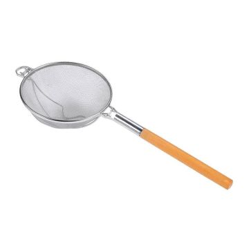 Дуршлаг 26,3 см сито нерж. с деревянной ручкой l 75,5 см P.L. Proff Cuisine