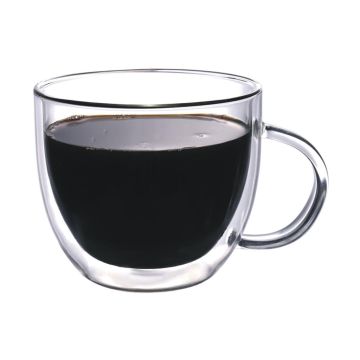 Кружка 350 мл Hemisphere прозрачная набор 2 шт. d 9 см h10 см термостекло P.L. [1]