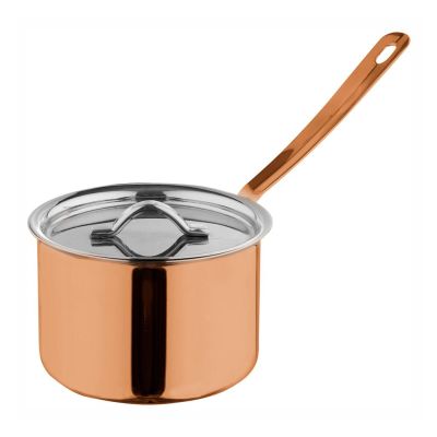 Соусник с ручкой  90 мл d 7,6 см h4 см с крышкой Copper нерж. P.L. Proff Cuisine