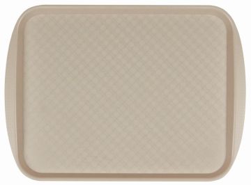 Поднос столовый из полистирола 450х350 мм бежевый [422106607]