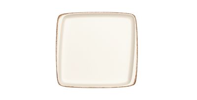 Тарелка прямоуг. 220*200 мм. без полей Ретро коричневый край, форма Мув Bonna /1/12/1200/