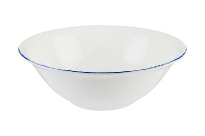 Салатник d=200 мм. 900 мл. h=70 мм. Ретро синий край, форма Гурмэ Bonna /1/6/450/