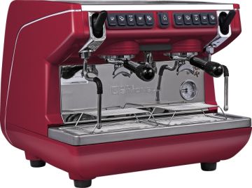 Кофемашина рожковая автомат Nuova Simonelli Appia Life Compact 2Gr V 220V red+economizer+high groups