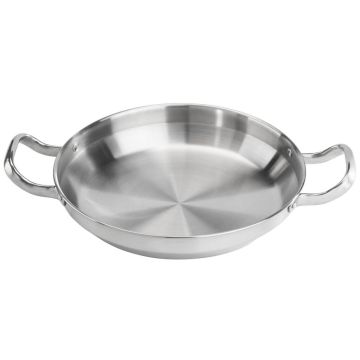 Сковорода для подачи 24,8 см h5,2 см 2000 мл круглая нерж. 2 ручки P.L. Proff Cuisine