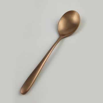 Ложка столовая 21 см матовая цвет светлая медь PVD Alessi-Copper P.L. [12]