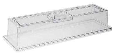 Крышка для гастроем. 2/4 h=10,5 см. поликарбонат, прозрачная APS /1/