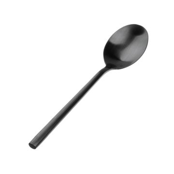 Ложка столовая 19,5 см матовая черный цвет Black Sapporo PVD P.L. - Davinci [12]