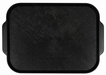 Поднос столовый из полистирола 450х355 мм черный [1730]