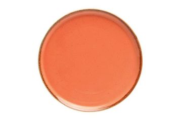 Тарелка для пиццы 28 см фарфор цвет оранжевый Seasons