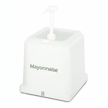 Емкость для соуса "Майонез" диспенсер 2000 мл 21,2*22,8 см h22,3 см белая KAPP Емкость для соуса "Майонез" диспенсер 2000 мл 21,2*22,8 см h22,3 см белая KAPP