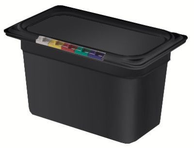 Гастроемкость 1/4 h=150 мм. 265*162 мм. 4 л. п/п черная  /1/16/