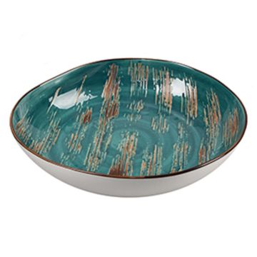 Салатник 1000 мл 26,5*25 см h4,5 см Texture Dark Green P.L. Proff Cuisine [1]