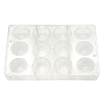 Форма для шоколада "Полусфера", 12 ячеек 50*25 мм, поликарбонат, P.L. Proff Cuisine