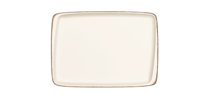 Блюдо прямоуг. 230*160 мм. Ретро коричневый край, форма Мув Bonna /1/12/1260/