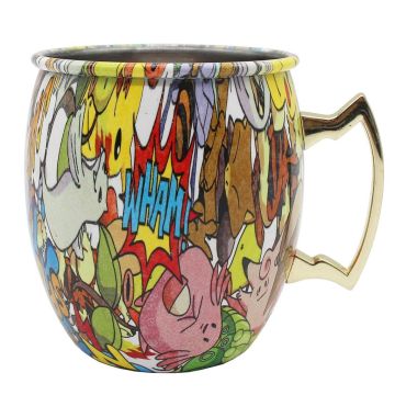 Кружка для коктейля 500 мл "Animal Moscow Mule" d 8 см h10 см нерж. B'Guys P.L.- Barbossa