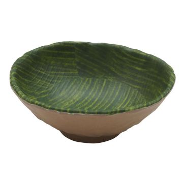 Салатник 380 мл 15*5,8 см круглый Green Banana Leaf пластик меламин P.L. Proff Cuisine
