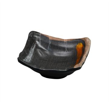 Соусник  90 мл 9,3*6,9 см h3,8 см прямоуг. пластик меламин Dark Texture "Паназия" P.L. Proff Cuisine