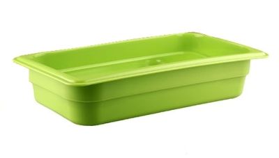 Гастроемкость 1/3 h= 65 мм. 325*176 мм. 2,4 л. п/п зеленая /1/7/