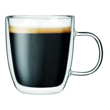 Кружка 310 мл Classic прозрачная набор 2 шт. d 9 см h10 см термостекло P.L. [1]