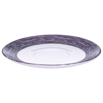 Блюдце d=140 мм. сиреневый край Браш (чашка 53497) /1/6/48/