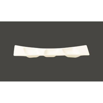 Тарелка RAK Porcelain Mazza прямоугольная, 3 секции, 26*7,5 см