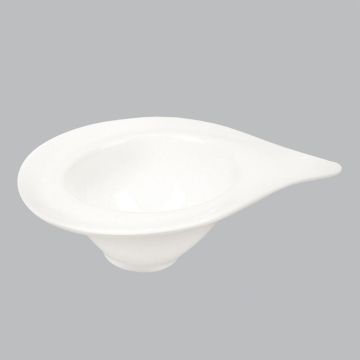 Соусник 100 мл 13,5*10 см Asymmetry белый фарфор P.L. Proff Cuisine [6]