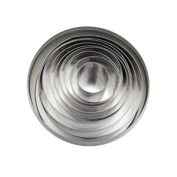 Набор форм-резаков "Круг" 6 шт 100/80/70/60/50/40 мм h5 см нерж. P.L. Proff Cuisine