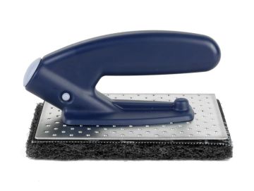 Щетка для чистки жарочных поверхностей в наборе с металлической насадкой и губкой Щетка для чистки жарочных поверхностей в наборе с металлической насадкой и губкой