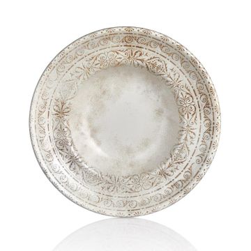 Тарелка глубокая 500 мл d 25 см h6 см прямой борт для пасты, для супа Antico By Bone [6]