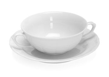 Бульонница/чаша суповая с блюдцем 250 мл Maria Teresa, шпатовый фарфор