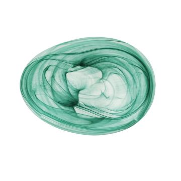 Салатник 400 мл 24*17 см h2 см овальный Green Sky матовое стекло P.L. Proff Cuisine [6]