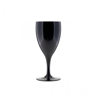 Бокал из поликарбоната для вина 320 мл черный Rubikap