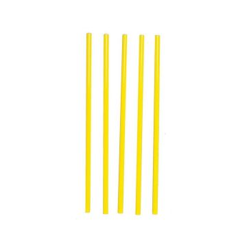 Трубочки 0,8*24 см прямые 250 шт желтые пластик P.L.