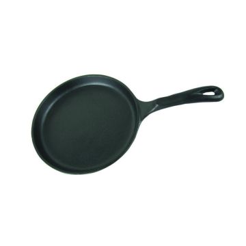 Сковорода для блинов 20*2,5 см круглая с ручкой чугун ИНДУКЦИЯ P.L. Proff Cuisine