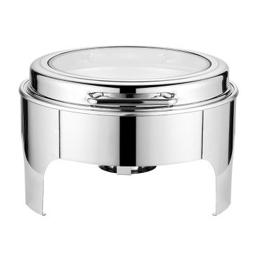 Мармит 9 л круглый с откидной крышкой и окном "Эконом" нерж. P.L. Proff Cuisine