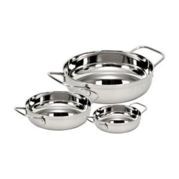 Сковорода для подачи 12,5 см h3 см круглая нерж. 2 ручки P.L. Proff Cuisine