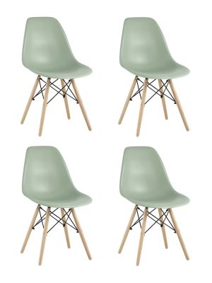 Стул Eames DSW серо-зеленый x4
