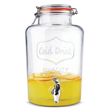 Банка емкость с краном 7,5 л стекло d 19,5 см h34 см (с запасным краном) P.L. Proff Cuisine