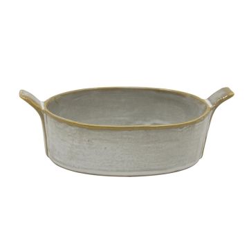 Блюдо овальное 15*8 см h4 см 200 мл Gray Oval Bucket с ручками Frutti di Mare P.L. [1]