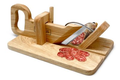 Нож для салями на дерев. подставке 29,5*17,5*13 см. VB /1/6/ АКЦИЯ
