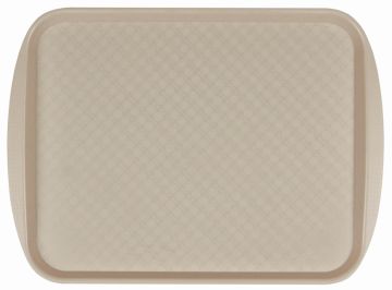 Поднос столовый из полистирола 420х300 мм бежевый [422106707]