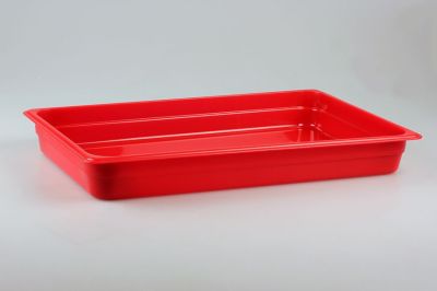 Гастроемкость 1/1 h= 65 мм. 530*325 мм. 8,5 л. п/п красная /1/7/
